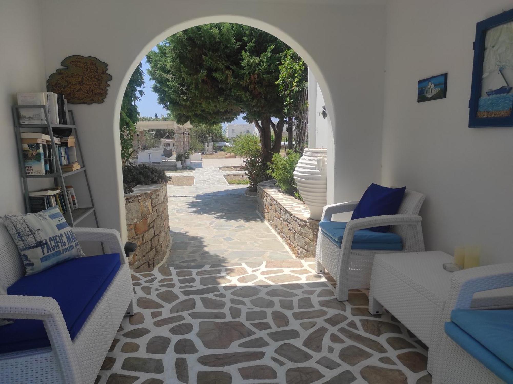 Villa Le Grand Bleu Katapola Bagian luar foto