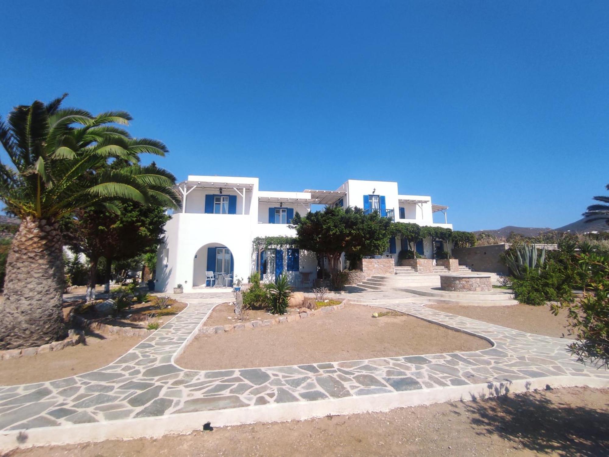 Villa Le Grand Bleu Katapola Bagian luar foto