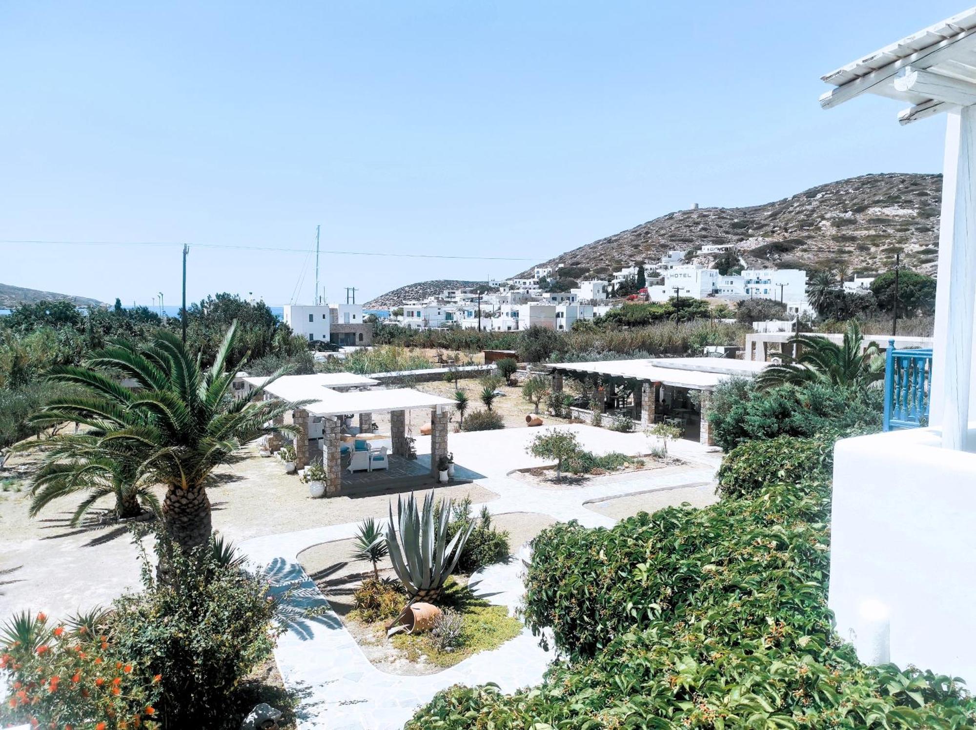 Villa Le Grand Bleu Katapola Bagian luar foto